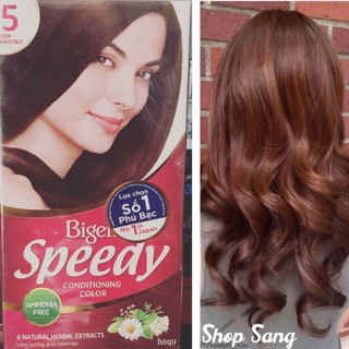 Thuốc nhuộm tóc bạc Bigen Speedy Conditioning Color (Số 5)