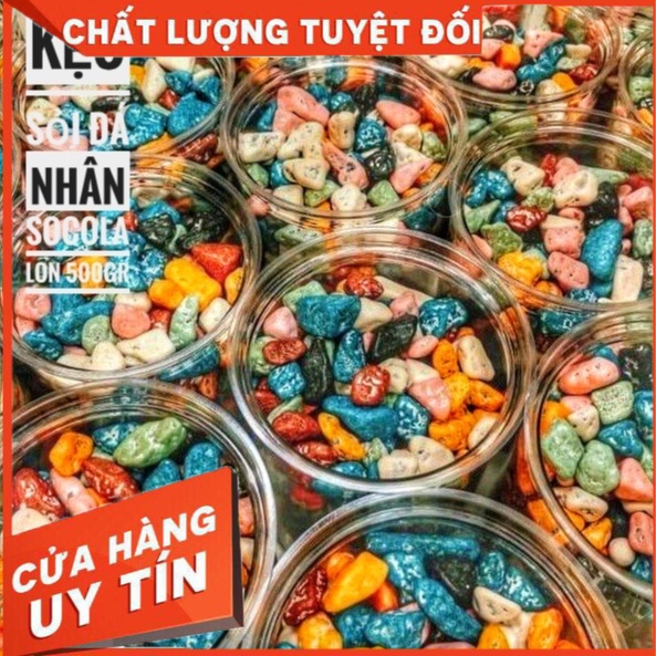 Kẻo Sỏi Đá Nhân Socola - Lon 500gr