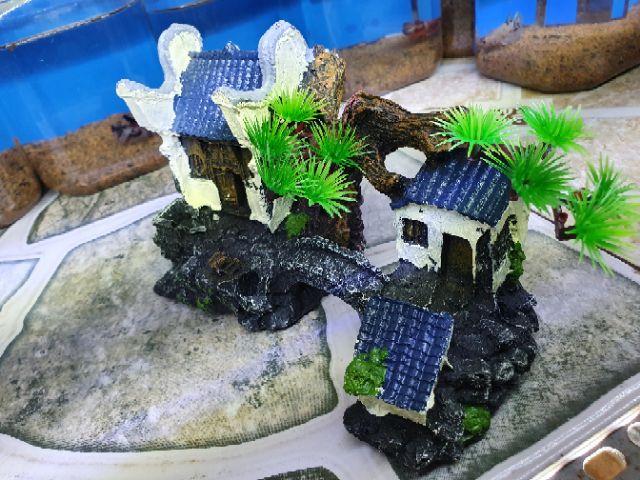 CẢNH TRANG TRÍ HỒ CÁ NON BỘ 18x9x12cm