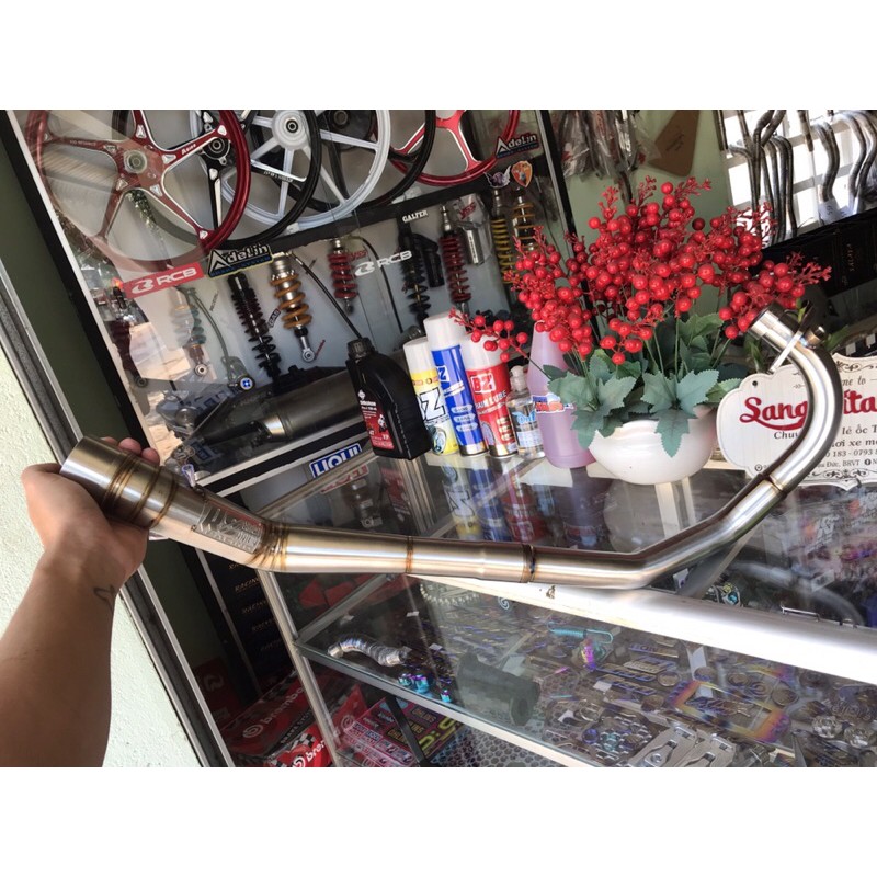 Cổ pô cho satria raider fi form r8 thấp