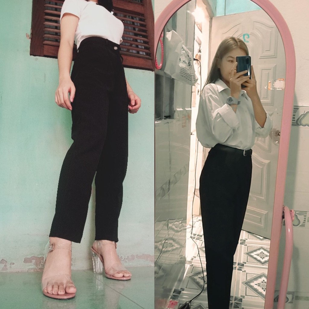 [Feedback] Quần Tây Baggy Lưng Cạp Siêu Cao Có Đĩa Đeo Nịt Công Sở Học Sinh | BigBuy360 - bigbuy360.vn