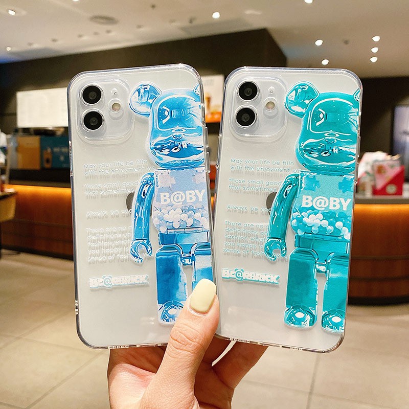 Ốp iphone trong suốt bảo vệ camera Bre@r Brick dành ip 11 7plus 6 6plus 8plus x xsmax 11promax 12 12promax 13pro w02