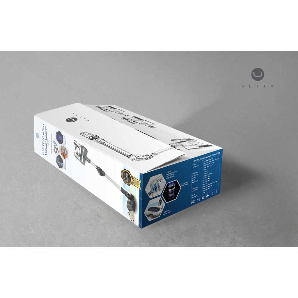 Máy hút bụi lau nhà cầm tay ULTTY V08 - Lực hút 24000 Pa