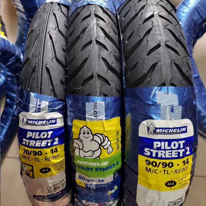 Vỏ lốp xe máy Michelin 140/70-17 TL Pilot Street 2 (Lốp không ruột)