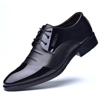 💎Giày nam size cộng 45-48 Giày da mũi nhọn