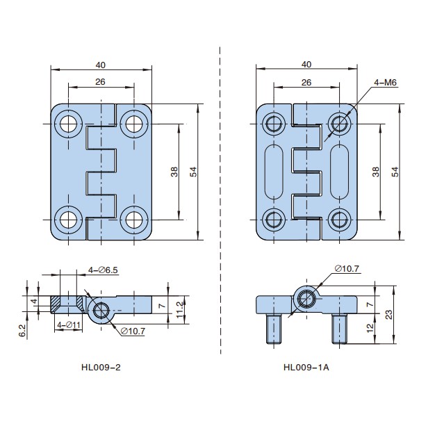 (SACOM) Bản lề tủ điện HL009-1A, dùng trong tủ bảng điện công nghiệp, hãng Hengzhu, hàng chính hãng, CO CQ