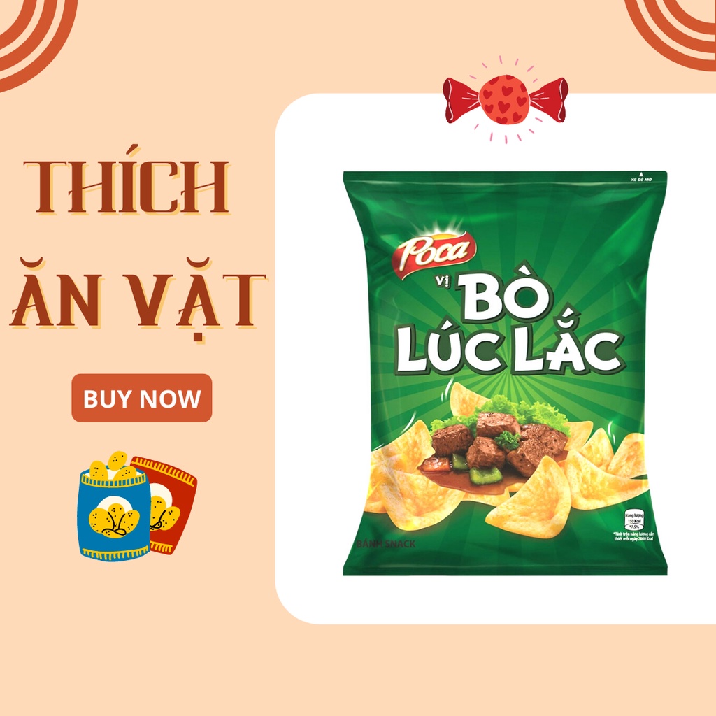 Bánh Poca bò lúc lắc