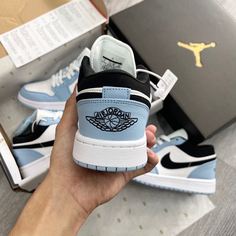 GIÀY JD1 LOW XANH NHẠT BLUE WHITE LAI AU SC NAM NỮ CAO CẤP