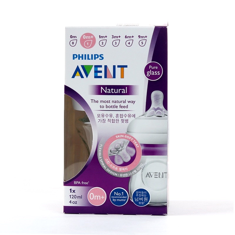  Bình sữa thuỷ tinh Philips Avent (đơn)