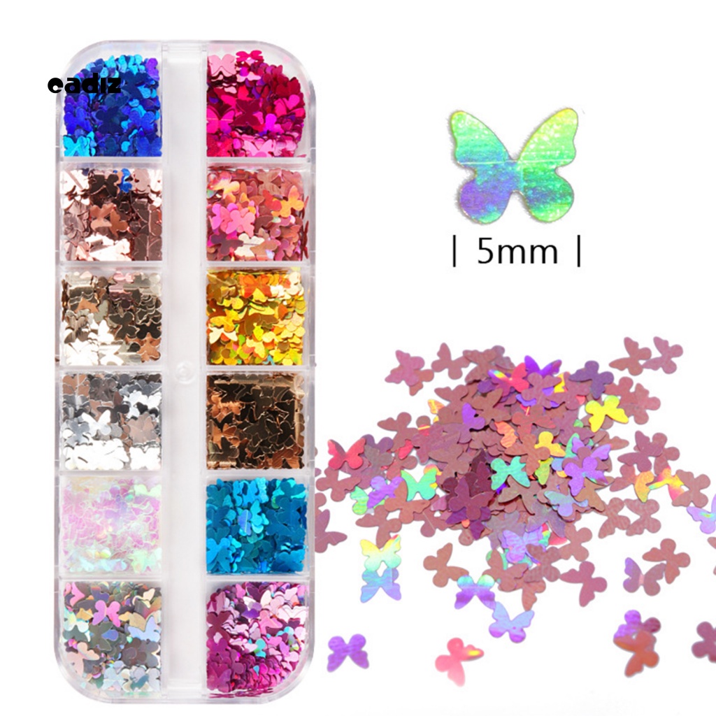 Phụ Kiện Trang Trí Móng Tay Hình Bươm Bướm Dễ Thương Bắt Mắt