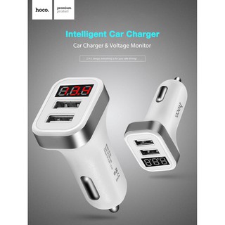 Sạc xe hơi Hoco Z3 có màn hình Led - Hàng chính hãng