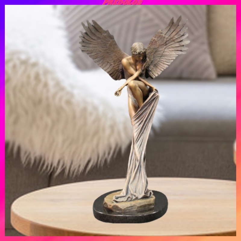 Angel Statue Figurine Collection Ornament Home Meditation Room Decoration