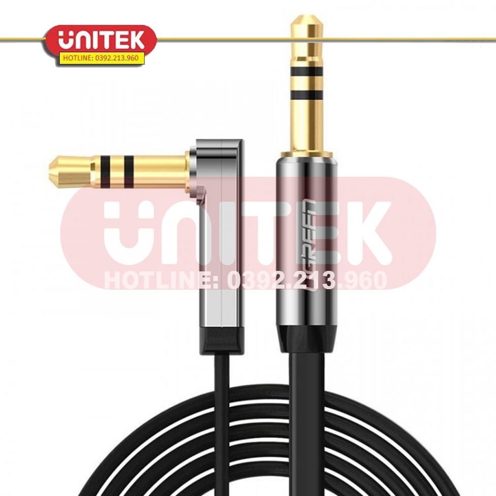 Cáp Audio 3.5mm 3M Đầu Bẻ Góc 90 Độ Ugreen 10728