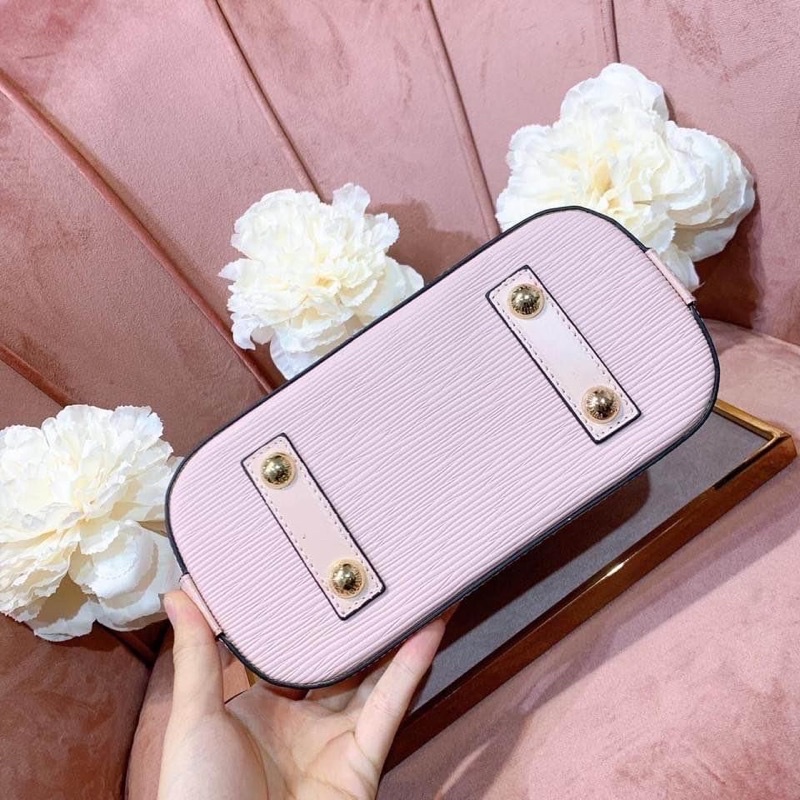 Túi quai xách dáng hến da tăm