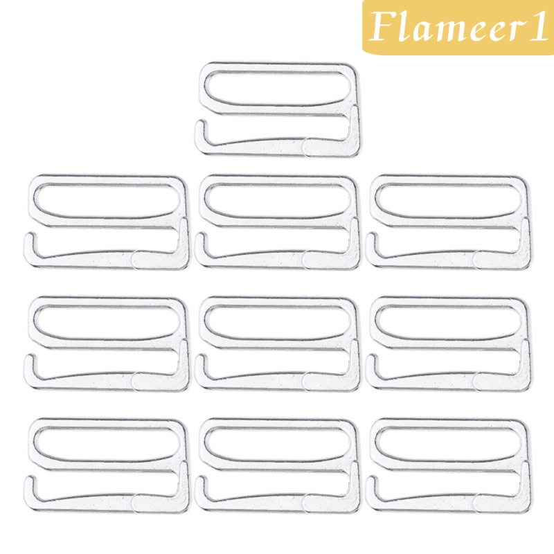 Set 1 / 10 Móc Dây Áo Ngực Thay Thế Bằng Hợp Kim 19mm