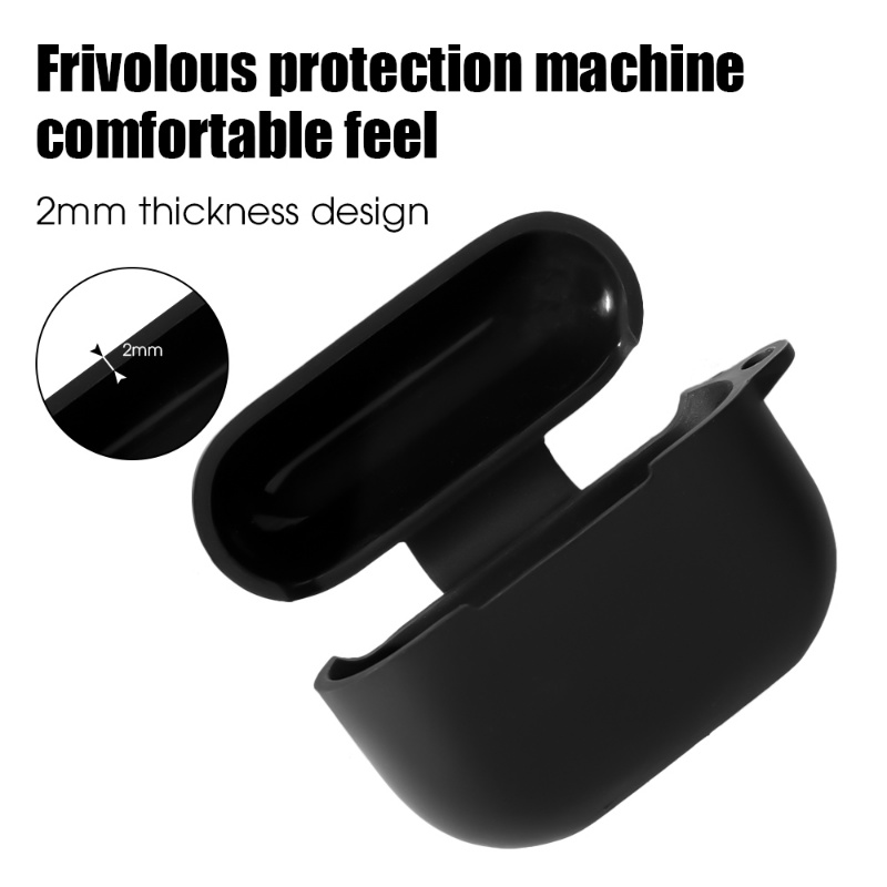 Vỏ Bảo Vệ Hộp Sạc Tai Nghe Iphone Airpods Pro2 Bằng Silicon Mềm Chất Lượng Cao Kèm Móc Xoay 360 Độ Tiện Dụng° Bảo Vệ Đầy Đủ