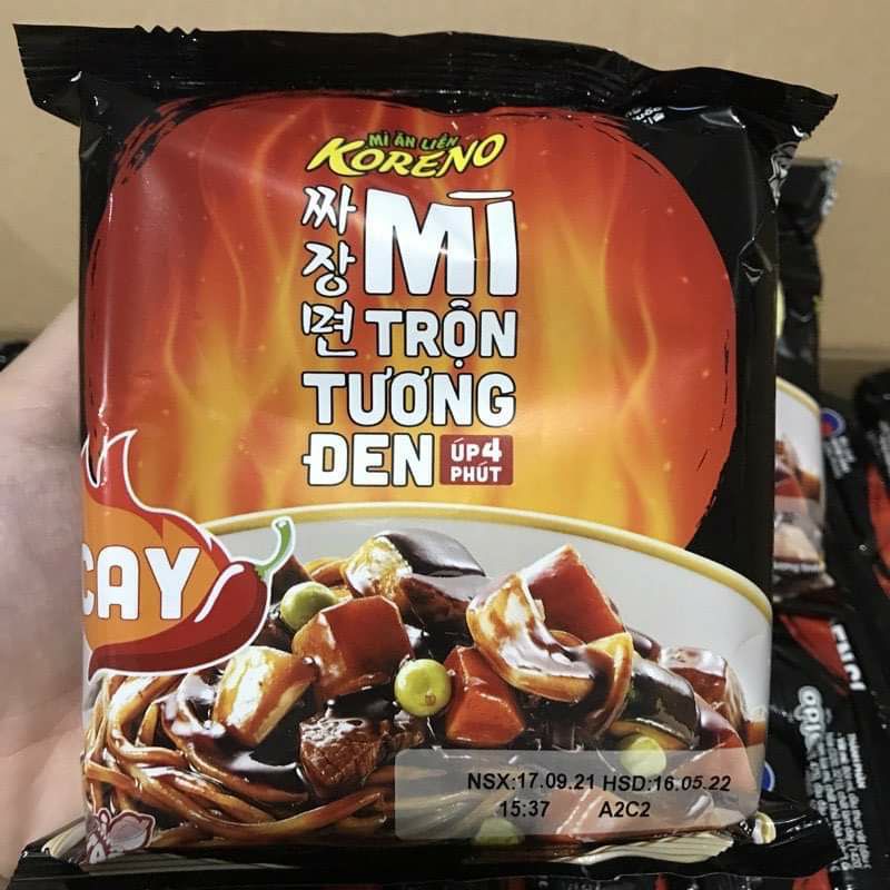Mì Tương Đen Koreno Úp 4 Phút Gói 78g