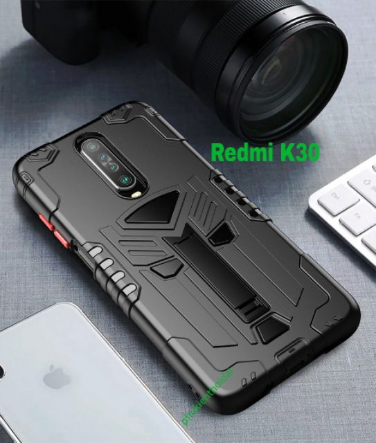 Ốp lưng Xiaomi Redmi K60 / K60 Pro chống sốc giá đỡ Iron Man Ver 2 kiểu dáng mới