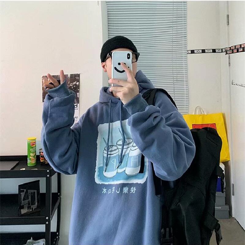 Áo hoodie dáng rộng thời trang Hàn Quốc có 4 màu tùy chọn cỡ M-5XL