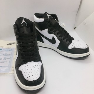 Giày Jordan cổ cao ❤️Full Box+Bill❤️ Giày Thể Thao Sneaker Jordan Panda đen trắng cổ cao nam nữ | BigBuy360 - bigbuy360.vn