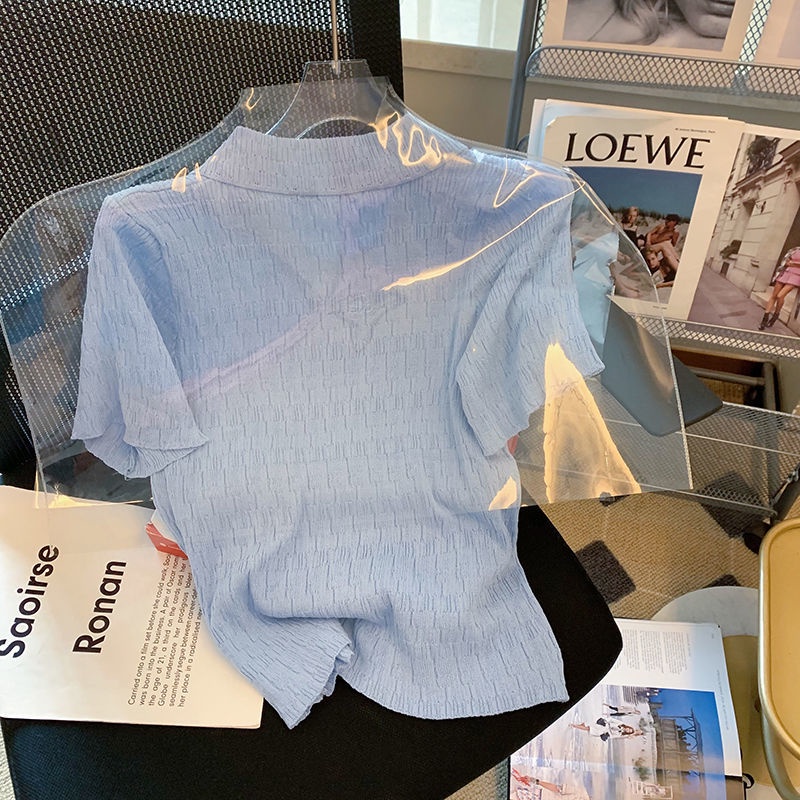 Áo polo Ngắn Tay Thời Trang Mùa Hè Mới Ngọt Ngào Cho Nữ