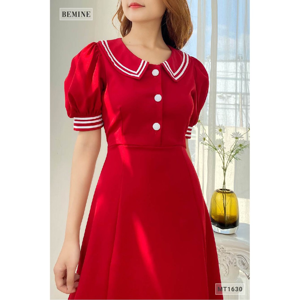 Đầm cổ thủy thủ 2 sọc BEMINE MT1630DO | BigBuy360 - bigbuy360.vn