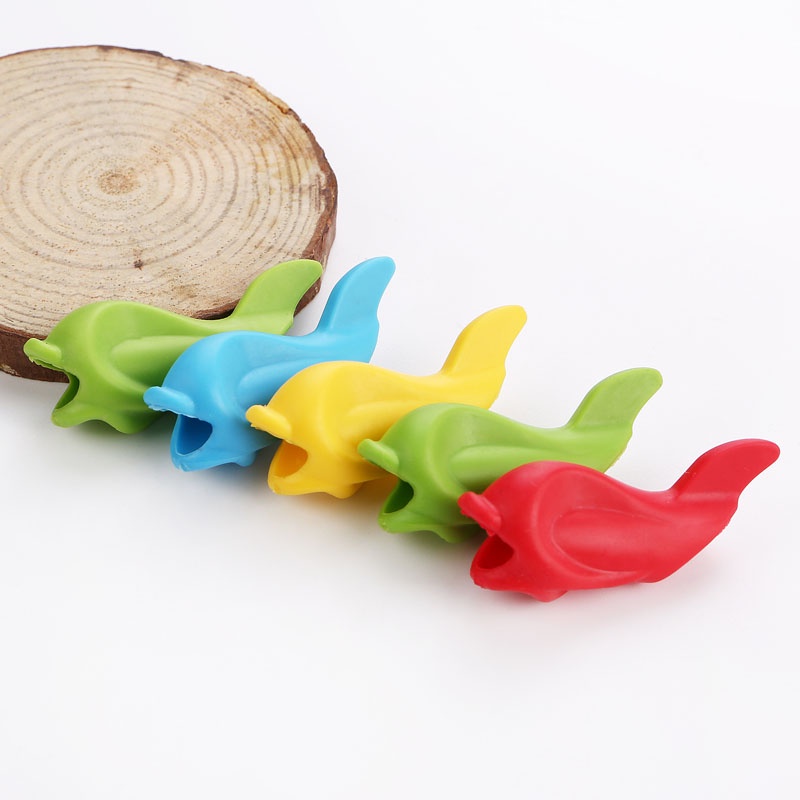 Set 10 Dụng Cụ Silicone Hỗ Trợ Điều Chỉnh Tư Thế Cầm Bút Cho Bé