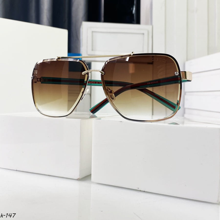 Mắt Kính Nam Nữ 🔴FREESHIP🔴 Giảm 30K Khi Nhập Mã [DUCP30K0]- Mắt Kính Râm k148 nâu trà Nam Nữ Cao Cấp