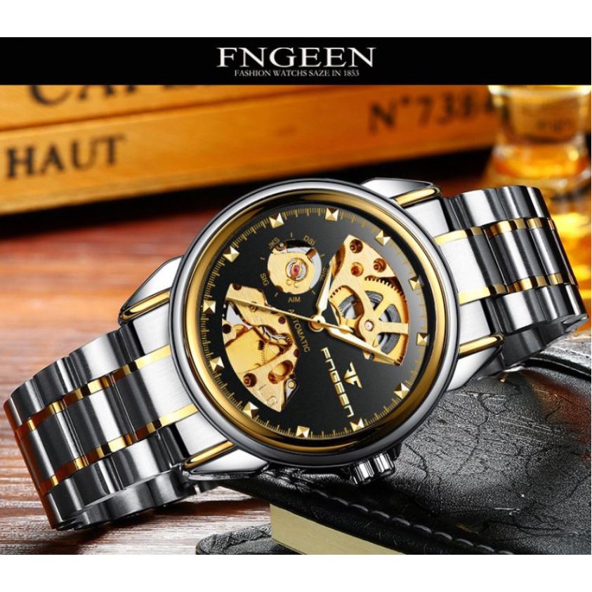 Đồng Hồ Cơ Nam Lộ Máy Chính Hãng FNGEEN Dây Thép Cao Cấp | BigBuy360 - bigbuy360.vn