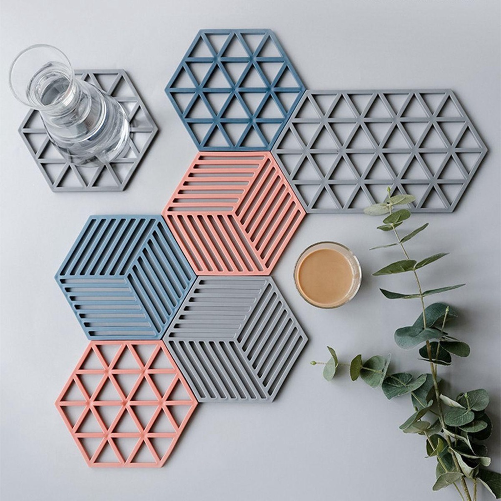 Giá Đỡ Cốc Nước Chịu Nhiệt Chống Trượt Thiết Kế Hình Học Sáng Tạo