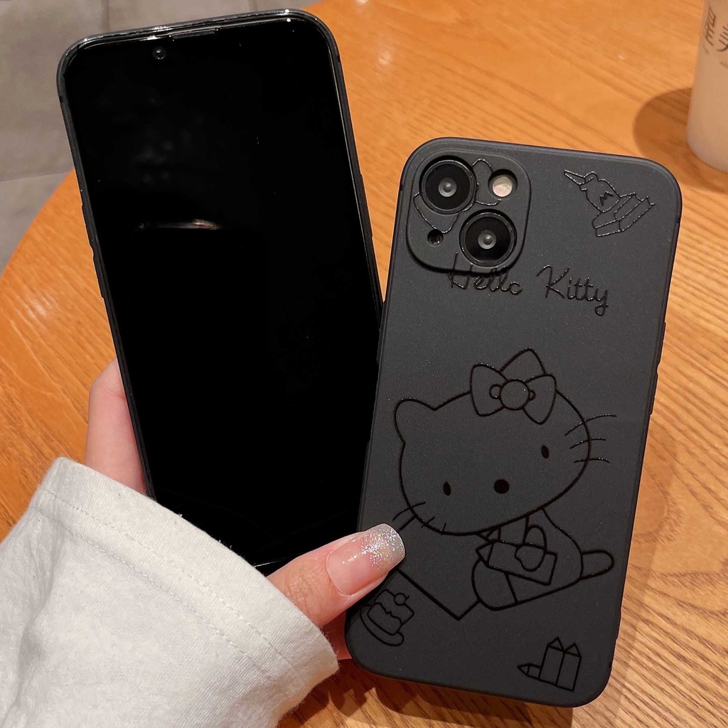 Ốp Điện Thoại TPU Mềm In Hình Mèo Hoạt Hình Dễ Thương Cho iPhone 13pro max 12pro X XS XR XSMAX 7 8 Plus
