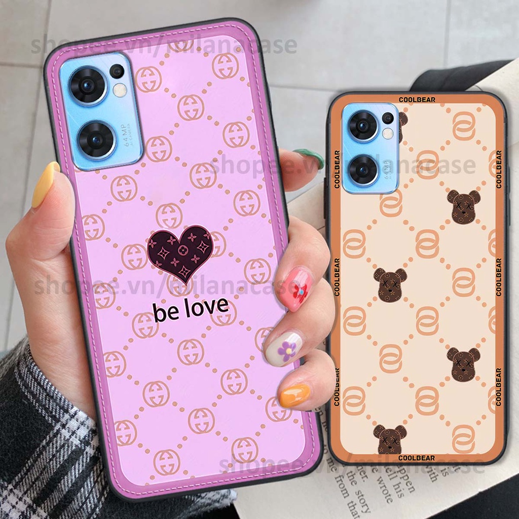 Ốp Oppo Reno7 / Reno7 Z 5G / Reno 7 hình trái tim be love tình yêu siêu đẹp, cá tính, thời trang