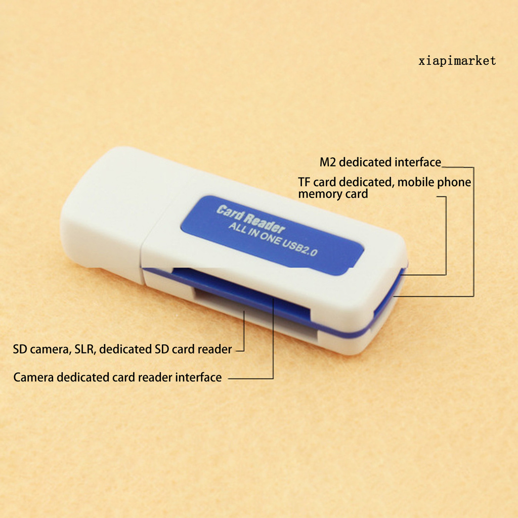 Đầu Đọc Thẻ Nhớ 4 Trong 1 Xia | M2 Ms | BigBuy360 - bigbuy360.vn