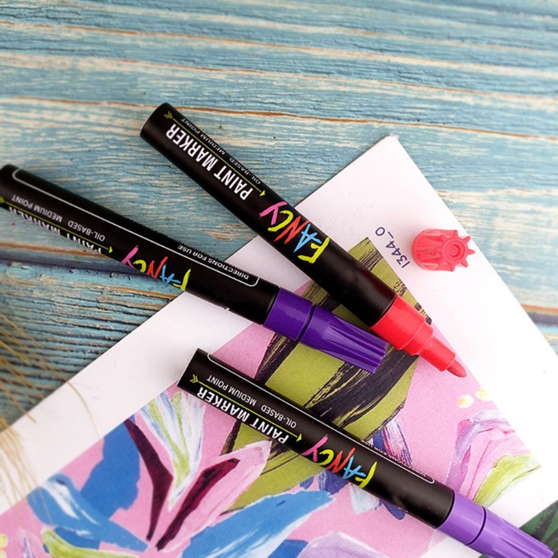 Seng Bút Lông Đánh Dấu Đa Năng 20 Màu Sắc Vĩnh Viễn Sử Dụng Hầu Hết Các Bề Mặt Để Đánh Dấu Tự