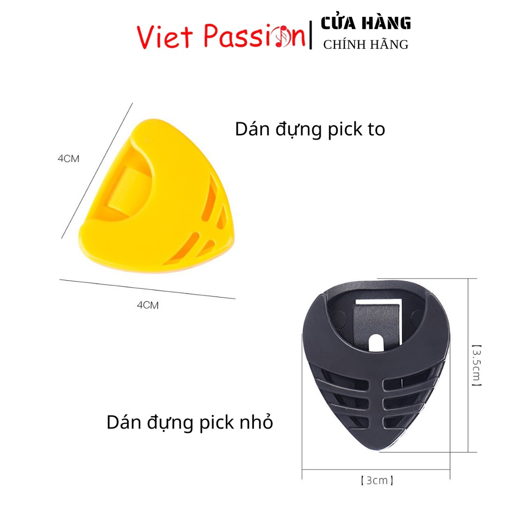 Hộp dán đựng pick phím gảy trên đàn guitar chất lượng VietPassion