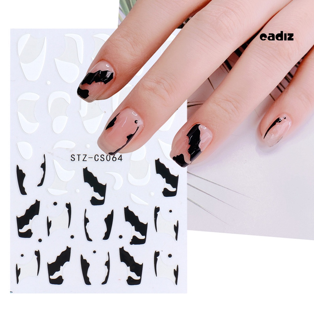 Miếng Dán Trang Trí Móng Tay 3D DIY Nhiều Màu Sắc Phong Cách Pháp