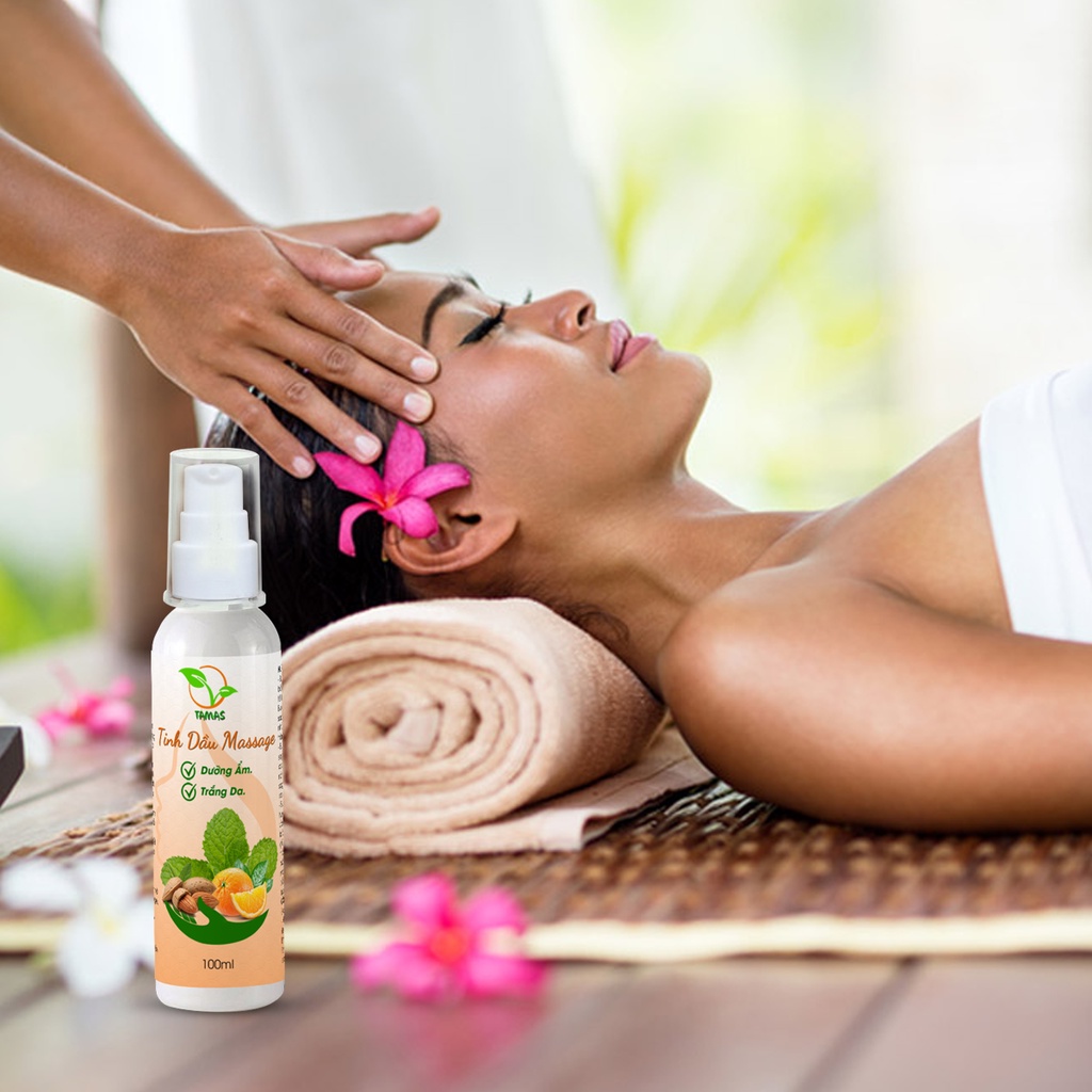 Tinh dầu Massage dưỡng ẩm trắng da TAMAS, chai 30ml thành phần từ thiên nhiên, an toàn cho da, không hóa chất độc hại,..