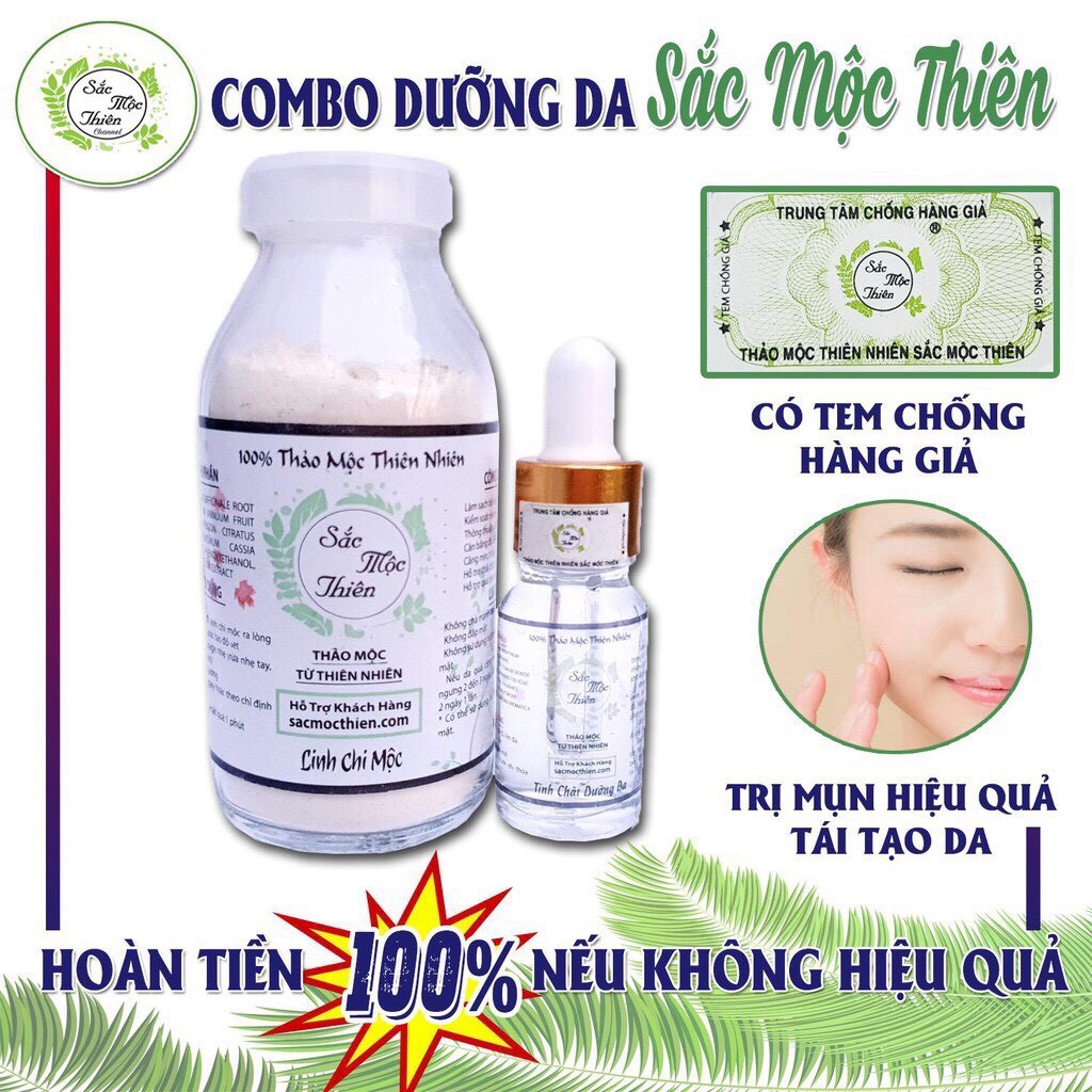 Combo Dưỡng Trắng Da Sắc Mộc Thiên - Dưỡng Da Sau Tái Tạo