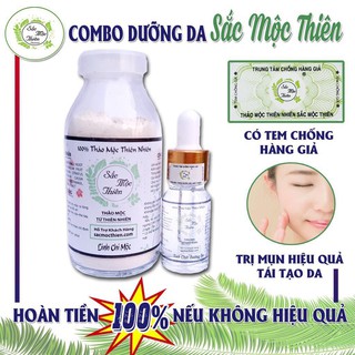Serum Bạch Thiên Thảo + Linh Chi Mộc - Combo Dưỡng Trắng Da Sắc Mộc Thiên - Dưỡng Da Sau Tái Tạo