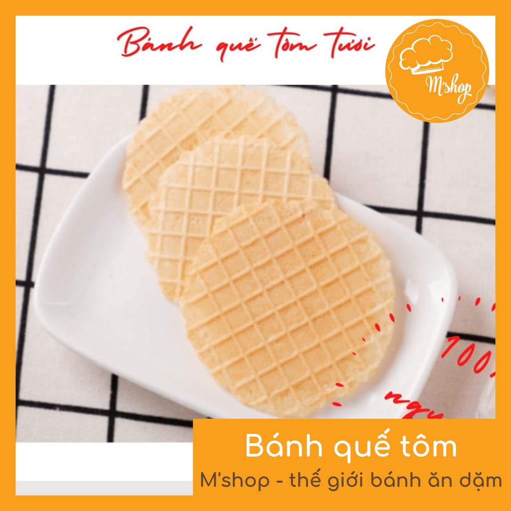 Bánh ăn dặm - bánh quế vị tôm handmade M'shop