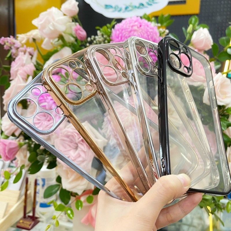 Ốp Lưng Dẻo Viền Màu Bảo Vệ Camera Iphone 13, 13 Pro, 13 Pro Max, 12 Pro Max Hãng sulada