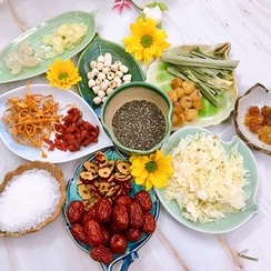 Chè Dưỡng Nhan Set Nguyên Liệu 15 Chén NHALAM FOOD Thơm Ngon Bổ Dưỡng (Kèm Công Thức)