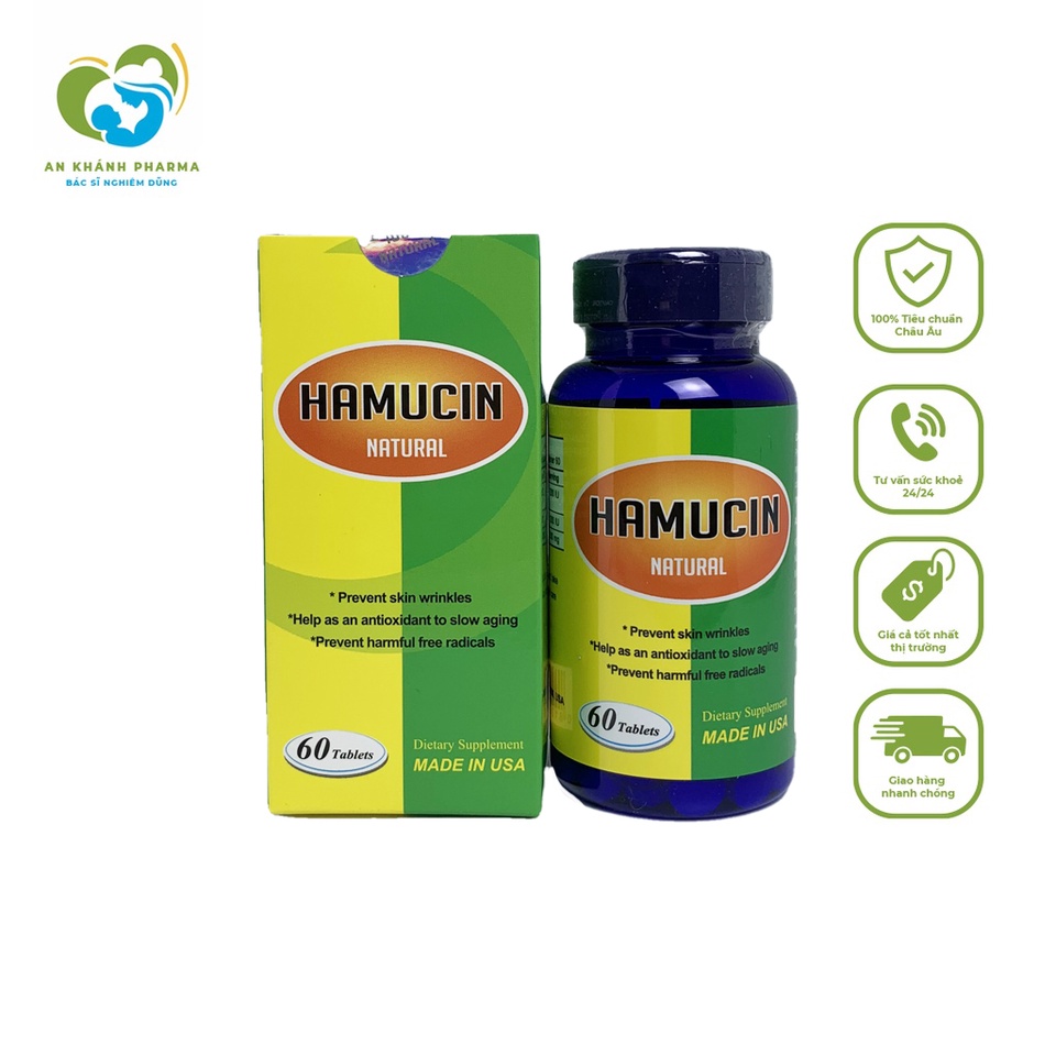 Hamucin - Thực phẩm chức năng, chống lão hóa, hiếm muộn bổ sung vitamin, cân bằng nội tiết tố, đẹp da