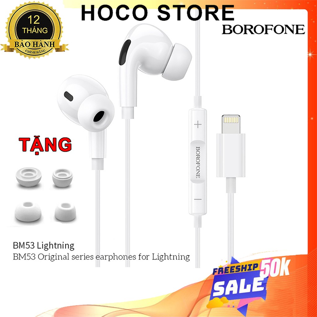 ⚡NowShip⚡ Tai Nghe Hay Bluetooth Hoco BM53 Cổng Lightning cho IPhone 6 6s Plus 7 8 Plus X XR 11 11 Pro 11 Promax IPad