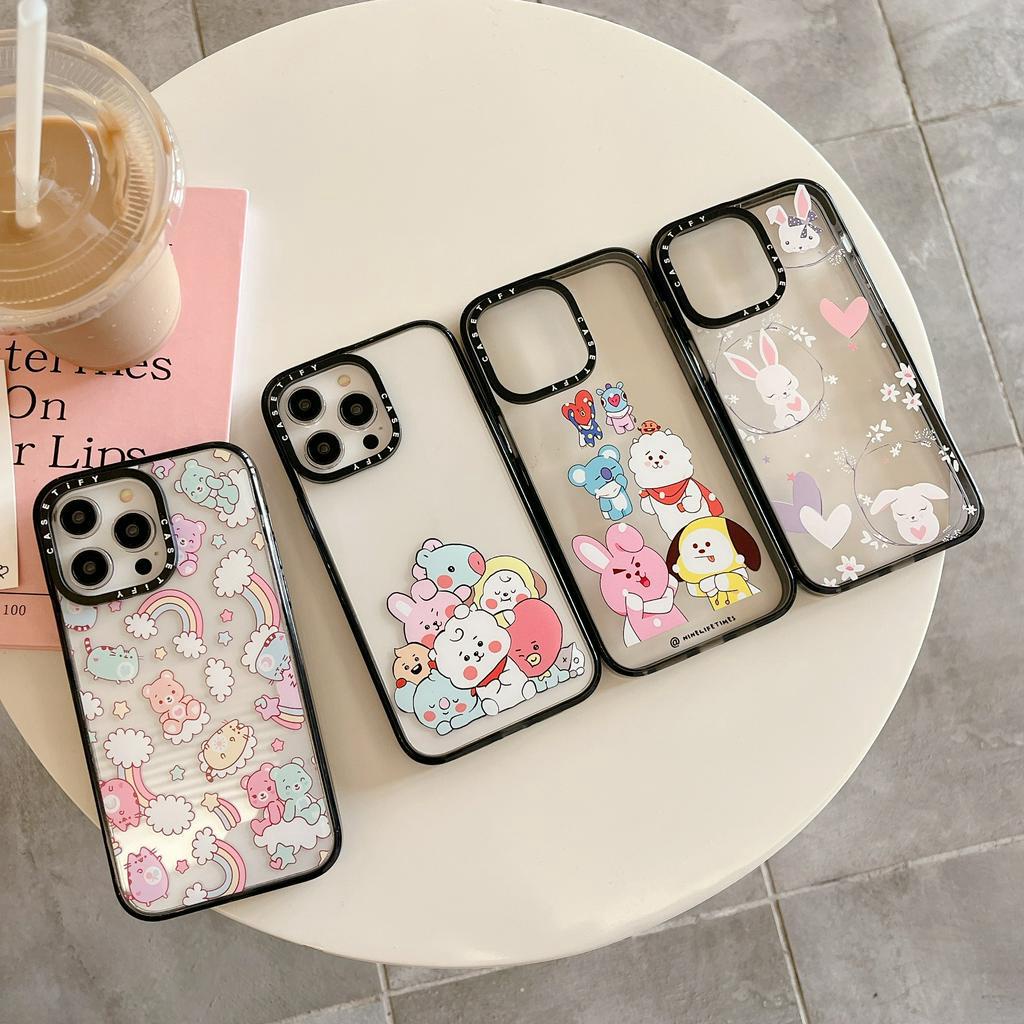 Ốp Điện Thoại Chống Sốc Họa Tiết Động Vật Hoạt Hình Dễ Thương Cho iPhone 14Promax 14Pro 14 13 12 11