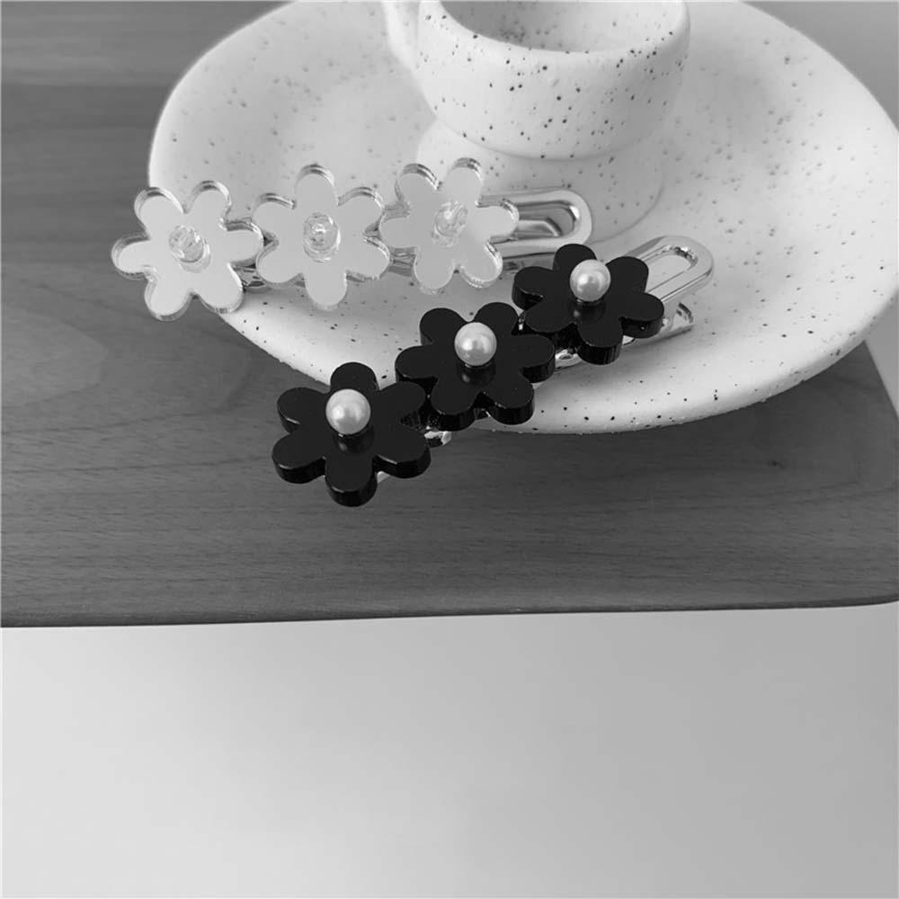 Kẹp Tóc Trong Suốt Đính Hoa Lấp Lánh Dễ Thương Cho Nữ