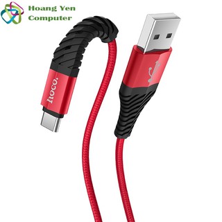 Cáp sạc type c hoco x38 dài 1m dây dù cho android - bh 3 tháng 1 đổi 1 - hoàng yến computer