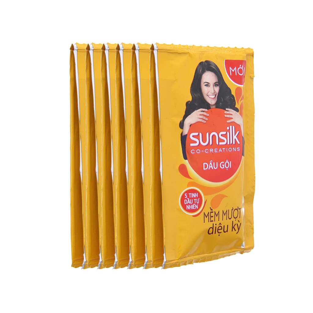 Dây dầu gội Sunsilk mềm mượt diệu kỳ 5.8ml x 12 gói