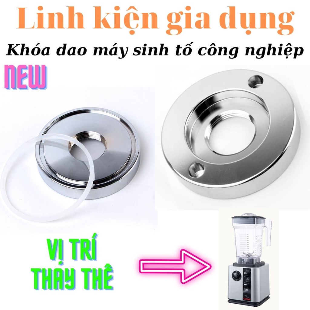 Phụ kiện máy xay sinh tố công nghiệp Gali gồm nhông, bát nhôm, dao xay, ly nhựa, phớt, vòng bi, motor hàng chính hãng
