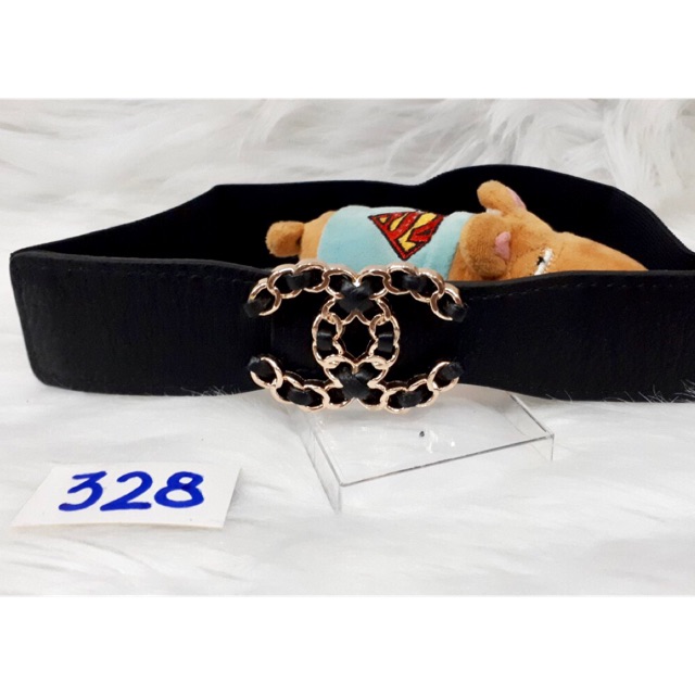 Thắt lưng bản 4cm. Mặt logo phối da.MS328